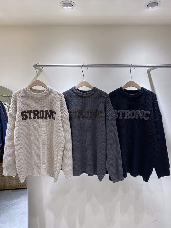 【DA.7】Korean all-match letter warm sweater 3500-# LSL