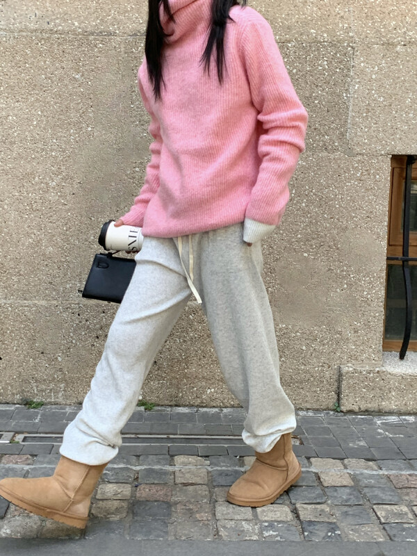 Original price 88.99! 【ONIVINTAGE】casual wool knitted casual pants (with waist rope) OYW226N6704