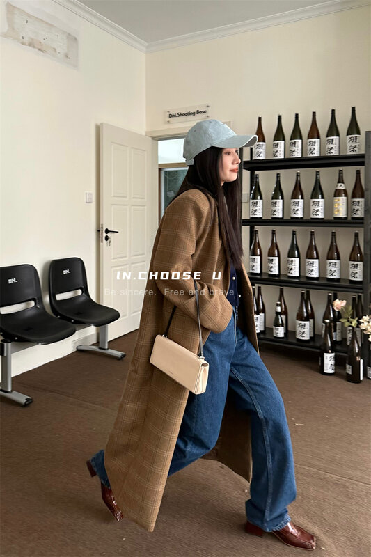 【IN.CHOOSE U】Korean style straight loose casual jeans (without belt) 68088# CQW