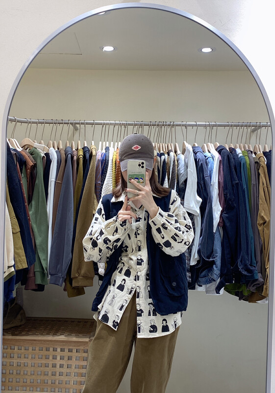 【DA.7】Japanese style fleece-breasted vest (without inner wear) 3290-# LSL