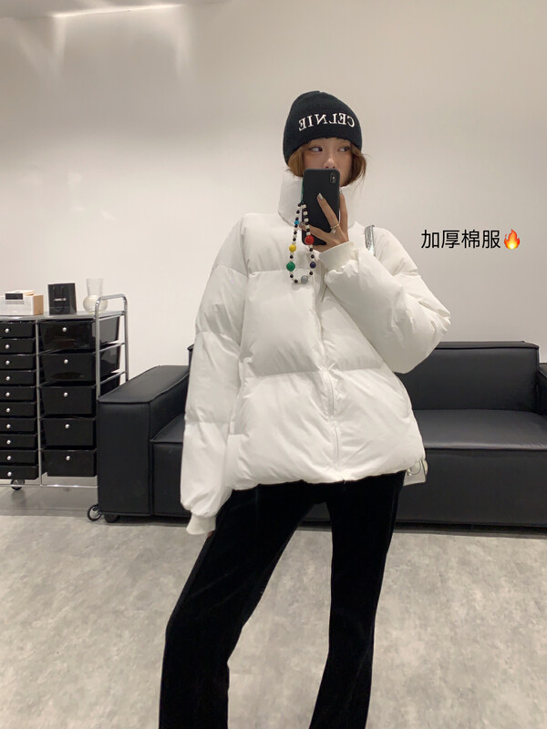 【VANESSA】Korean mid-high collar thickened bread warm padded jacket 8923# OZQ