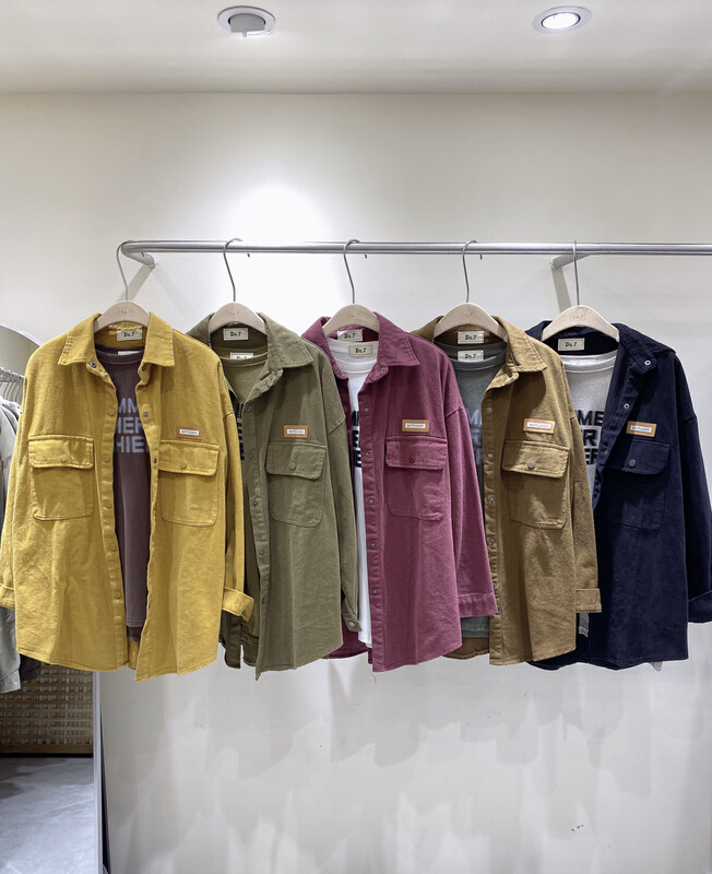 【DA.7】Japanese loose shirt with label decoration 3336# LSL