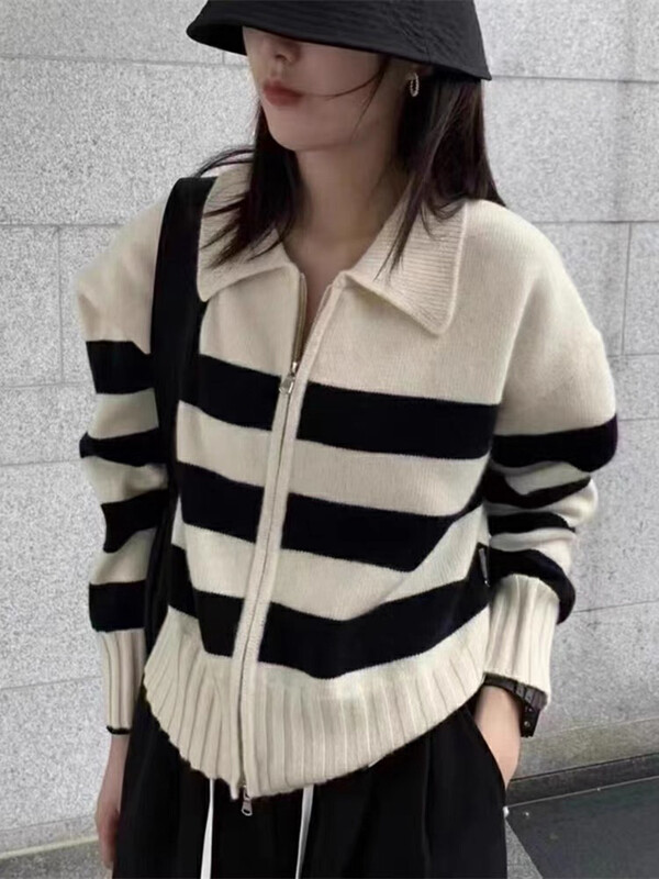 【Huaxi】Korean striped slim fit warm sweater 9999# PCZ
