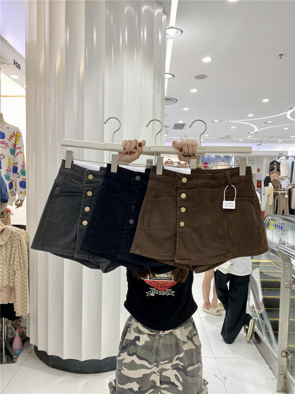 【U.SHE】High-waist slimming all-match culottes U81307# JJ