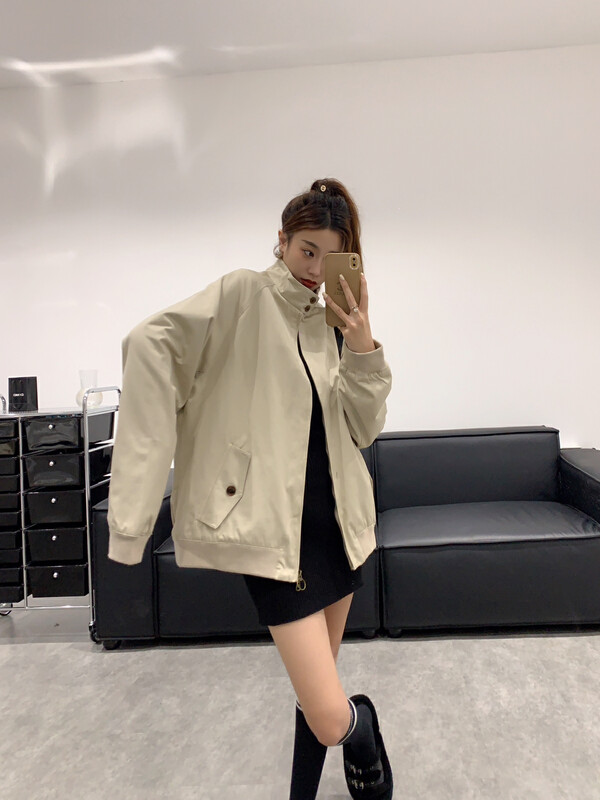 Original price 188.99! [VANESSA] half-high collar advanced design windbreaker 8907# OZQ