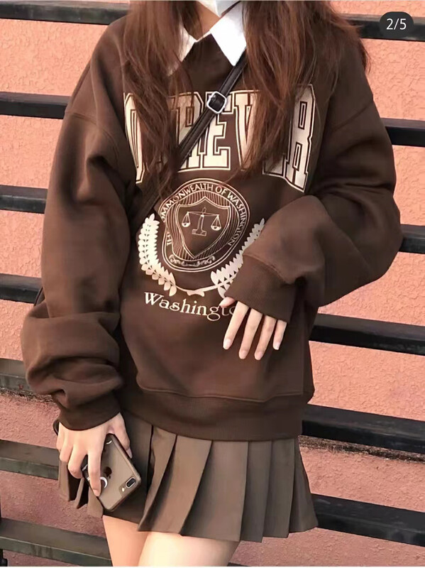 [Huaxi] American retro wheat ear sweater + pleated skirt suit 1085# PCZ