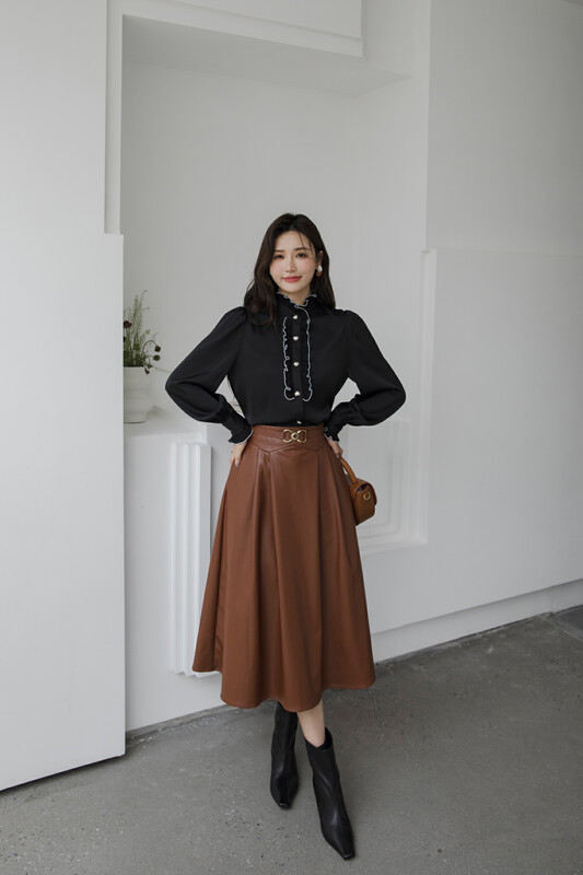 Original price 95.99! 【Qi Fan】Design sense versatile commuter skirt F8579# JHY