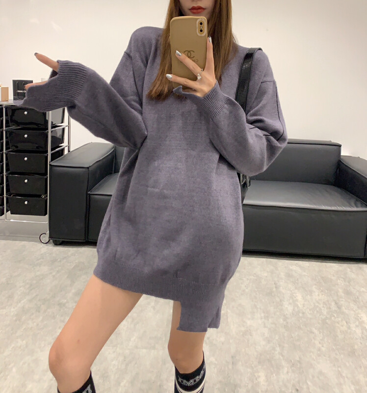 Original price 174.99! 【VANESSA】Irregular designed mid-length warm sweater 8995# OZQ