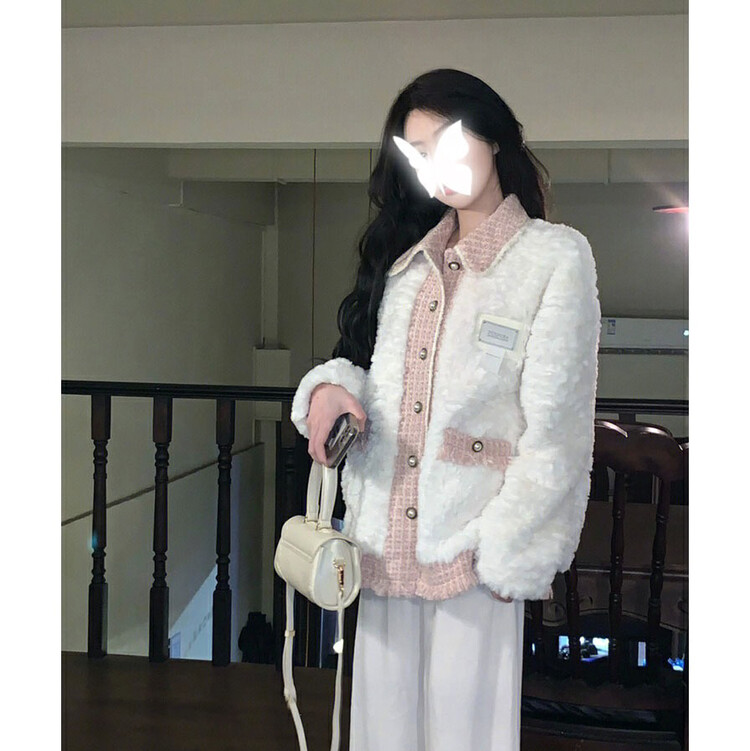 【X·H STUDIO】Xiaoxiang style stitching loose sweet cool short coat 8556# OZQ
