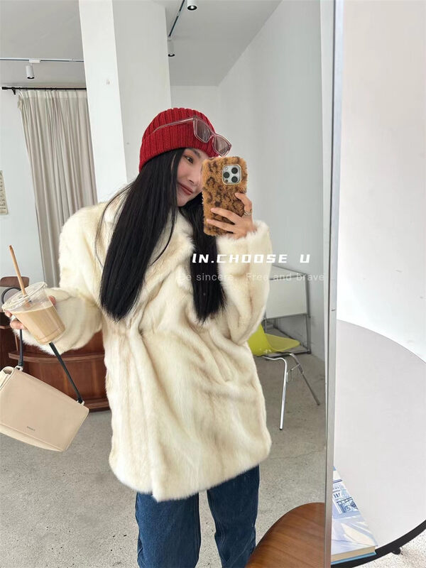 【IN.CHOOSE U】Loose casual fashion all-match custom wool side button short jacket 67369# CQW