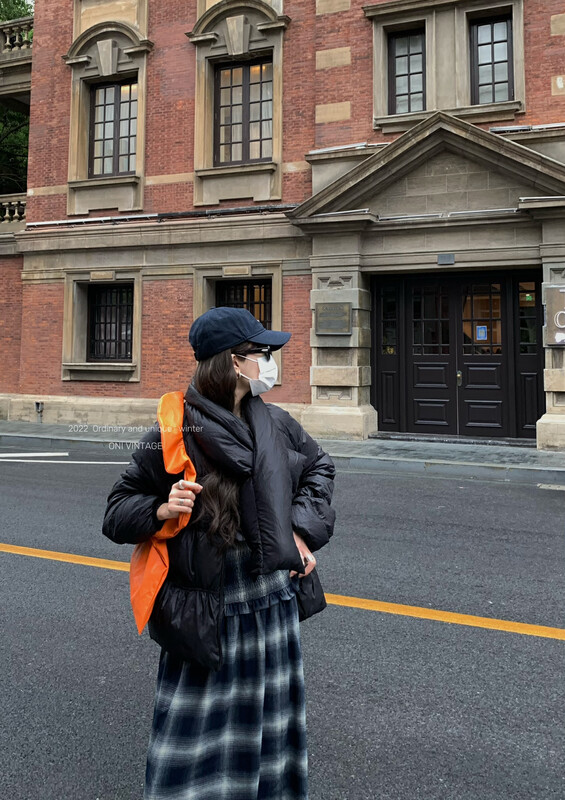 【ONIVINTAGE】Korean Down Jacket with Scarf Warm Down Jacket (with Scarf) OW226Y6568# CQW