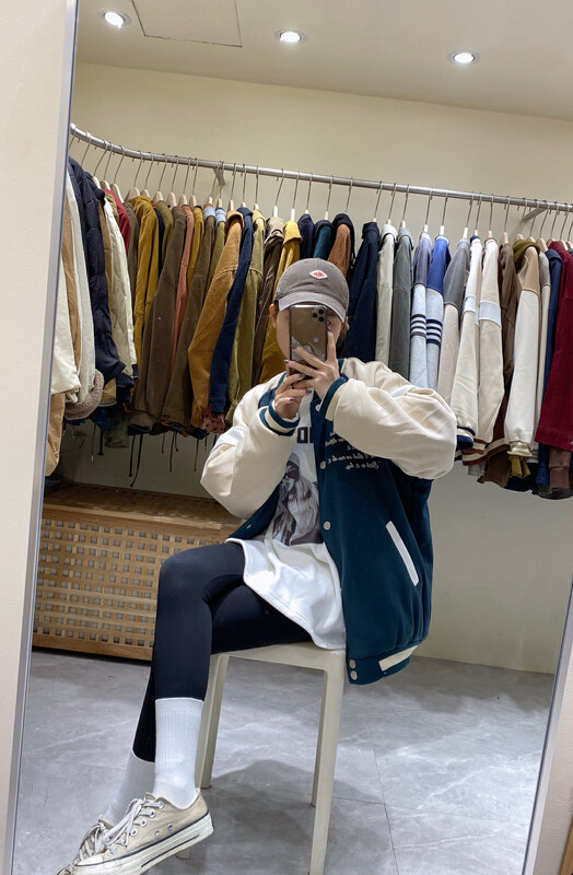 【DA.7】Korean style long-sleeved embroidered warm padded jacket 3363-# LSL