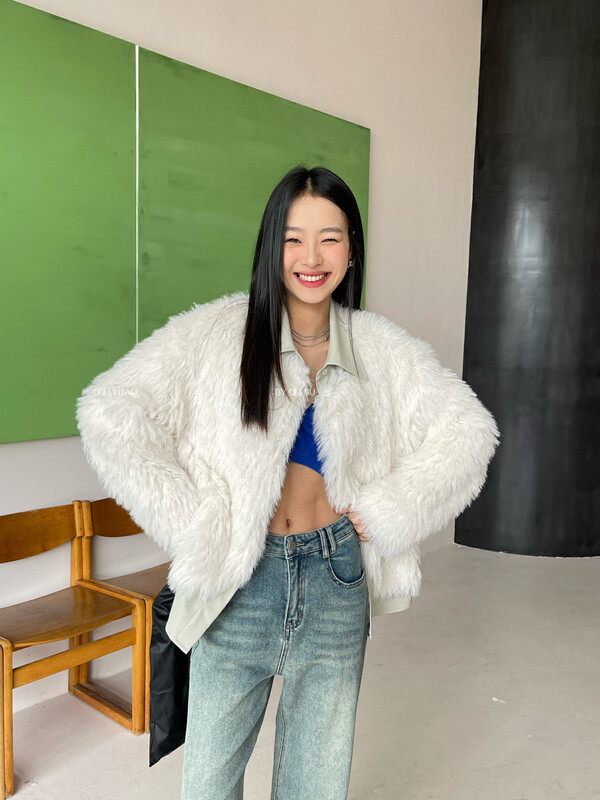 Original price 281.87! [ONIVINTAGE Ouni] High-quality fake two pieces of imitation fur coat fur OH228G6417