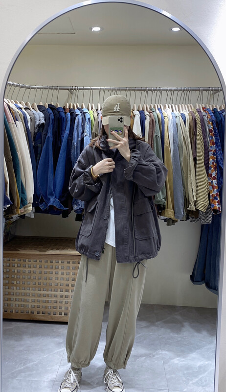 【DA.7】Loose all-match solid color short coat YS1-3327# LSL