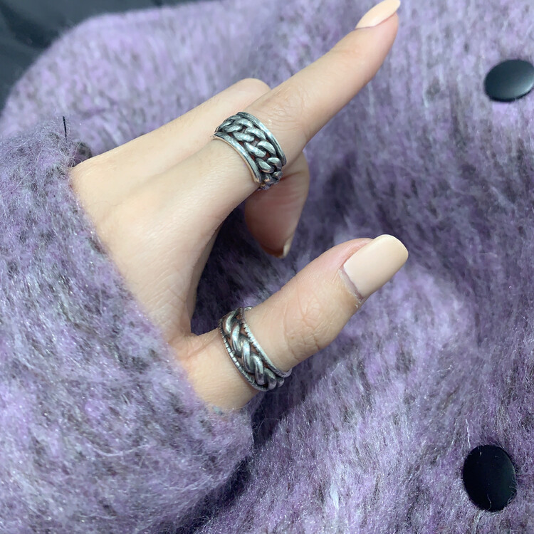 The original price is 169.99! [VANESSA] Korean heavy industry matching ring (2 pieces) 7885# OZQ