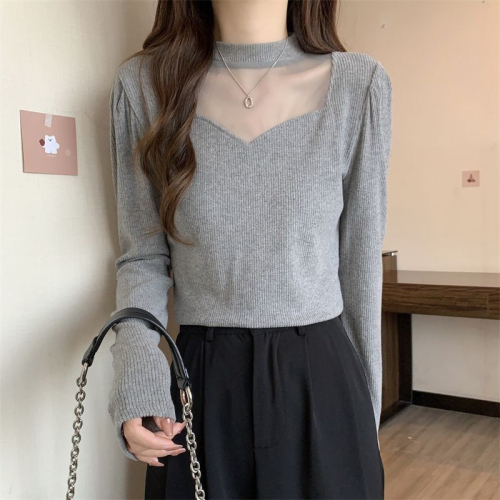 Ammonium velvet thick bottoming shirt with long sleeves for autumn and winter inner wear