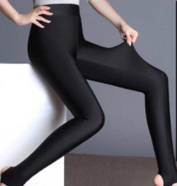 Plus fat plus size spring and summer fat mm women's leggings ice silk high elastic thin section nine points 300 catties small feet pants