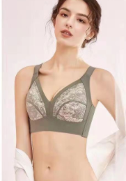 No steel ring large size underwear female fat mm side collection pair breasts no trace full cup ultra-thin big chest showing small thin bra