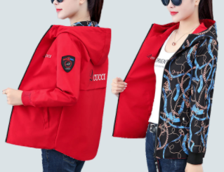 Mid-length jacket women's trendy ins spring and summer  new Korean version all-match double-sided jacket women