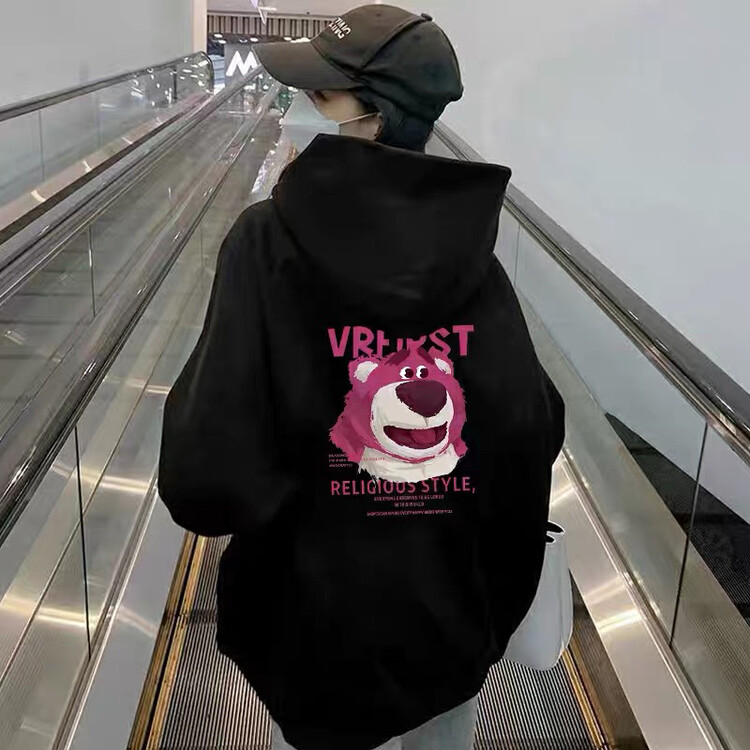 【J.2】BF style strawberry bear print sweater 8725# LSW