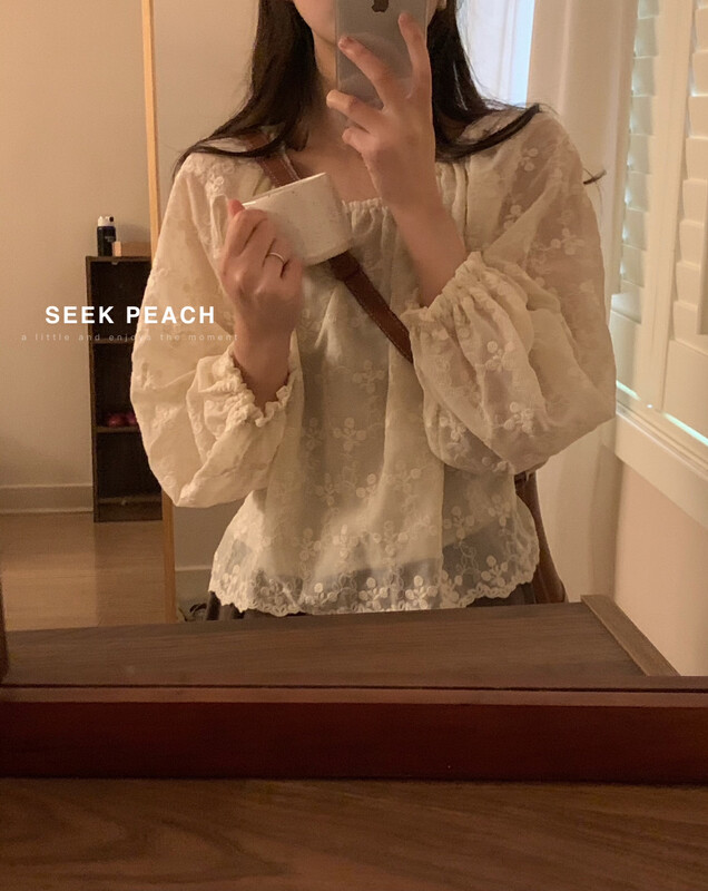 2023早春新款!【SEEK PEACH】顯瘦舒適百搭小衫  5910#  L