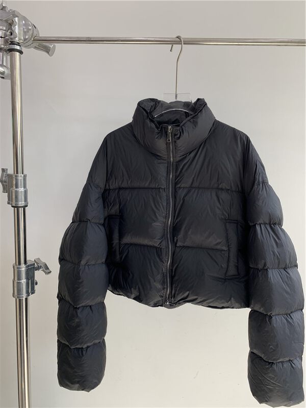 [Concept Store-WuFan] Korean Style Loose Zipper Stand Collar Warm Down Jacket (85% White Duck Down) KM-K2DY008# CHO