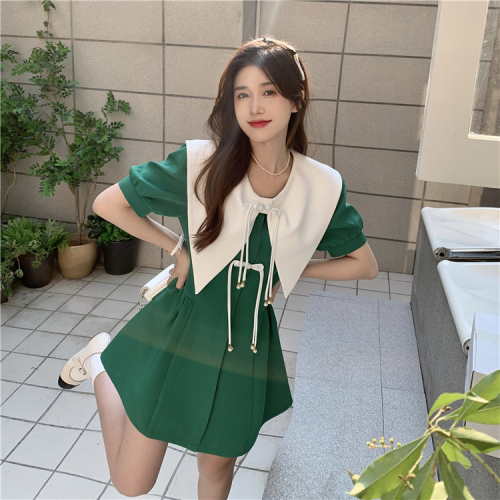 Chic Korean style fashion suit female summer 2023 new Korean style gentle top skirt small two-piece suit