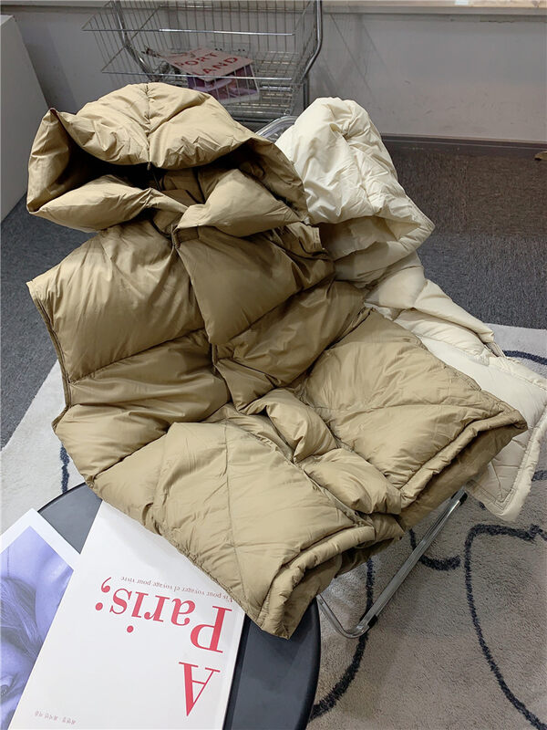 原價333.99! 【概念店-物反】純色簡約百搭馬甲(含90%白鴨絨)  LI-M4232#  CHO