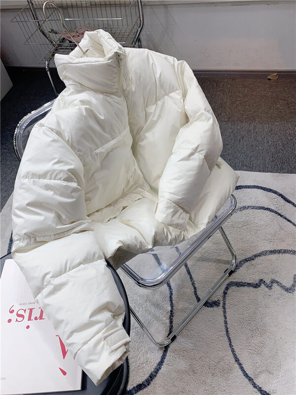原價748.99! 【概念店-物反】純色寬鬆百搭保暖羽絨服外套(含90%白鴨絨)  LI-S75151#  CHO
