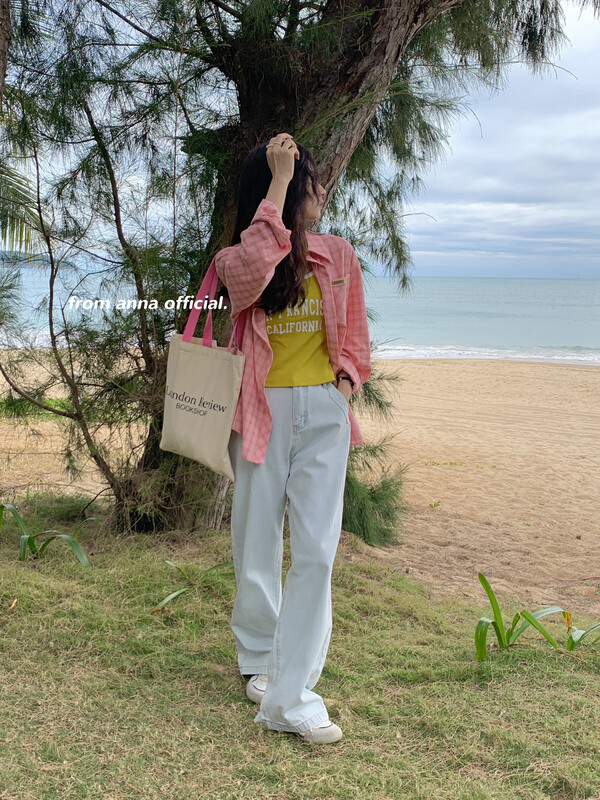 2023 early spring new! 【FROM ANNA/TABLE BLUE】comfortable and versatile straight jeans T6021# LSW