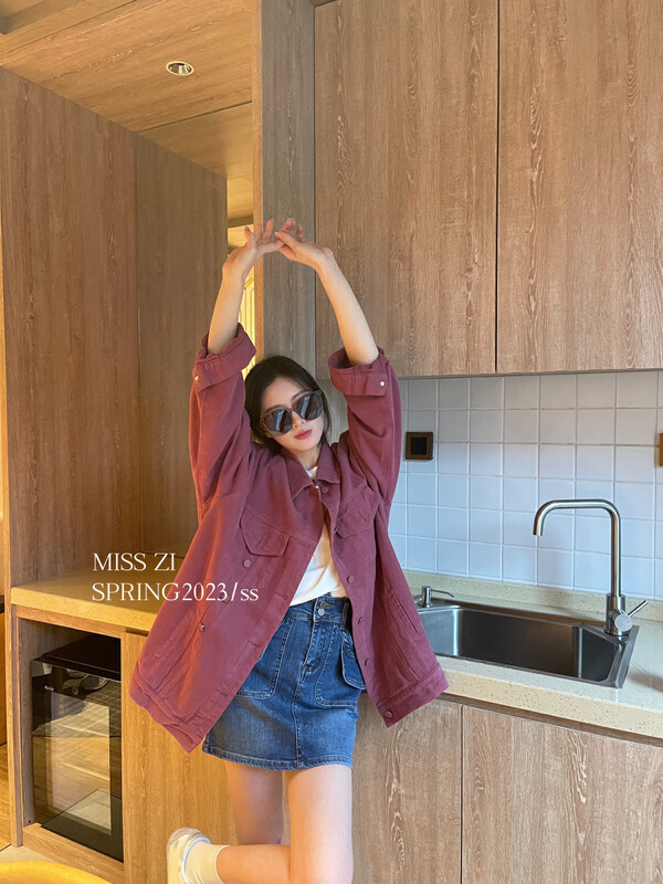 【MISS ZI】韓版洗水外套牛仔外套  8659#  LSL