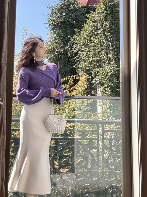 【SAVAGE】Korean pullover long-sleeved warm sweater S2031# WPL