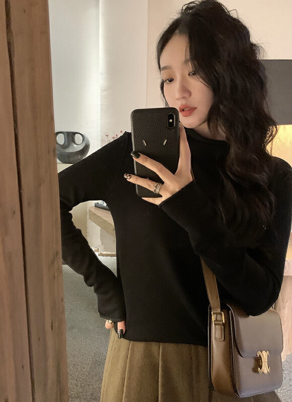 【SAVAGE】Solid color Korean style all-match sweater S2030# WPL
