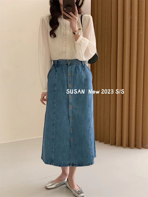 2023 early spring new style! 【SUSAN】Retro romantic western style loose shirt 19915# LSW