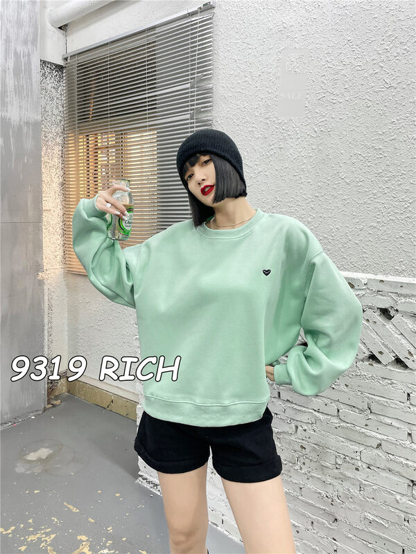【9319】Round neck loose pullover comfortable sweater 32003# L