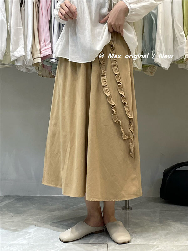 2023 early spring new! [MAX ORIGINAL] simple design all-match skirt 88983# HBX