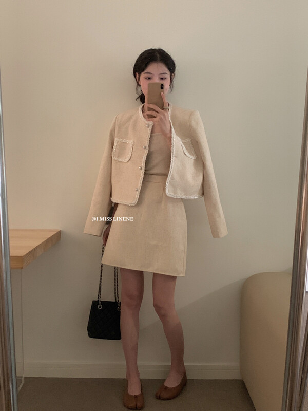 【IMISS】Korean version of exquisite high waist slim skirt skirt 30085