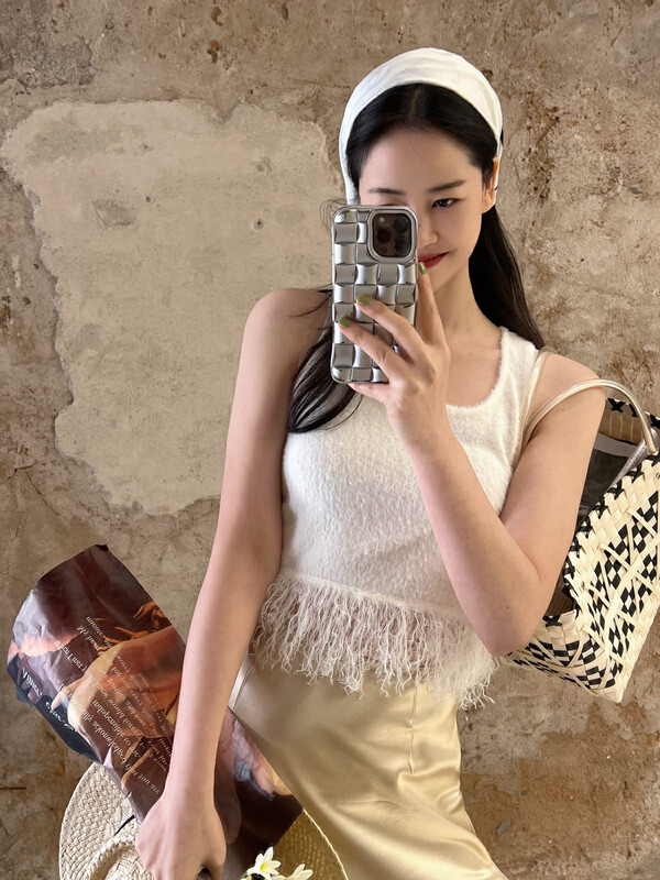 New in early spring of 2023! [YOOMINI] Tassel design feels thin and versatile vest/sling C13016-SS # LXC