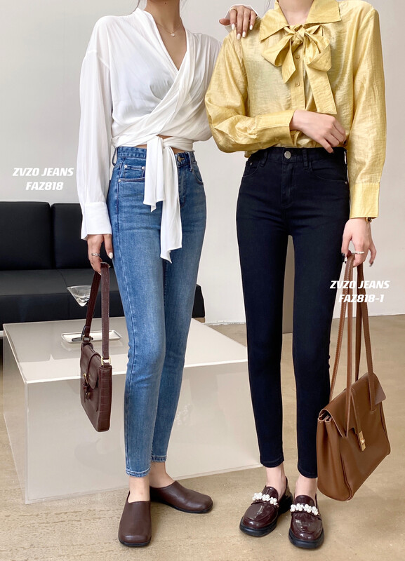 Original price 88.99! 【ZVZO】Explosive style universal elastic slim fit jeans FAZ818