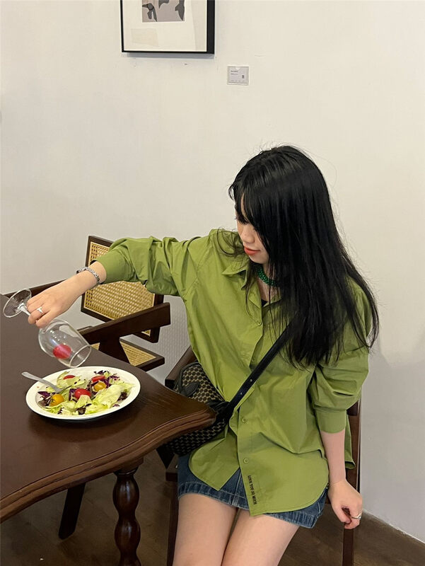 2023 early spring new! 【RICH PAPA】Korean solid color all-match commuter shirt 31C072# ZXX