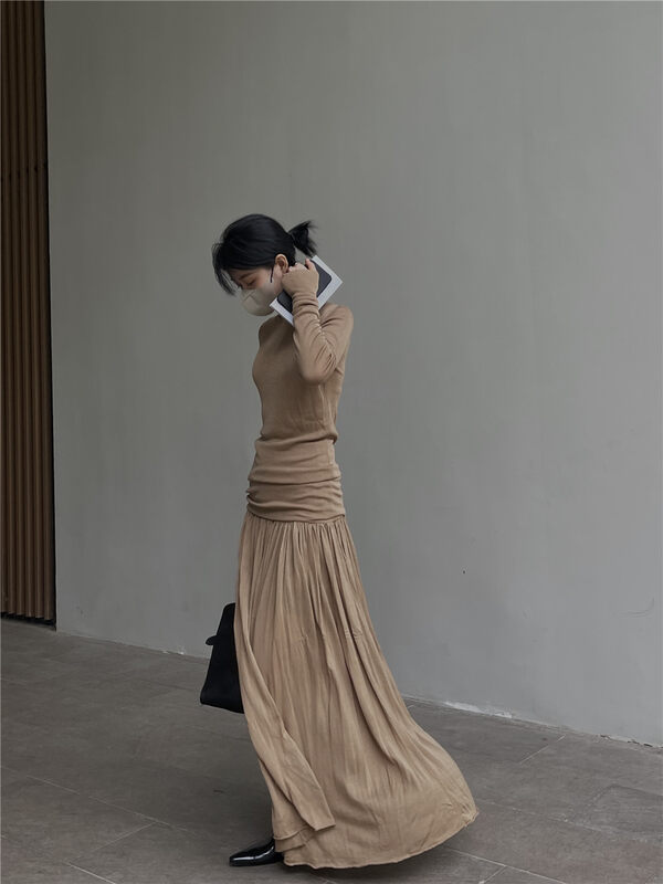 【SOUL】Long-sleeved solid color all-match bottoming shirt 6616311tm# CLS