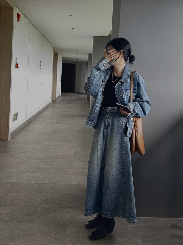 【SOUL】High-waist slimming all-match skirt 6610311qn# CLS