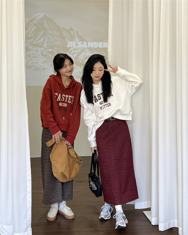 【RICH PAPA】Letter print casual short hooded sweater 273# ZXX