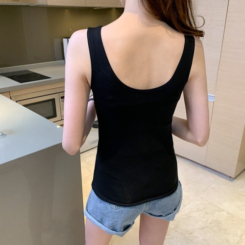 Real shot pure cotton camisole women's bottoming inside and outside wearing net red sleeveless T-shirt V-neck bottoming shirt top