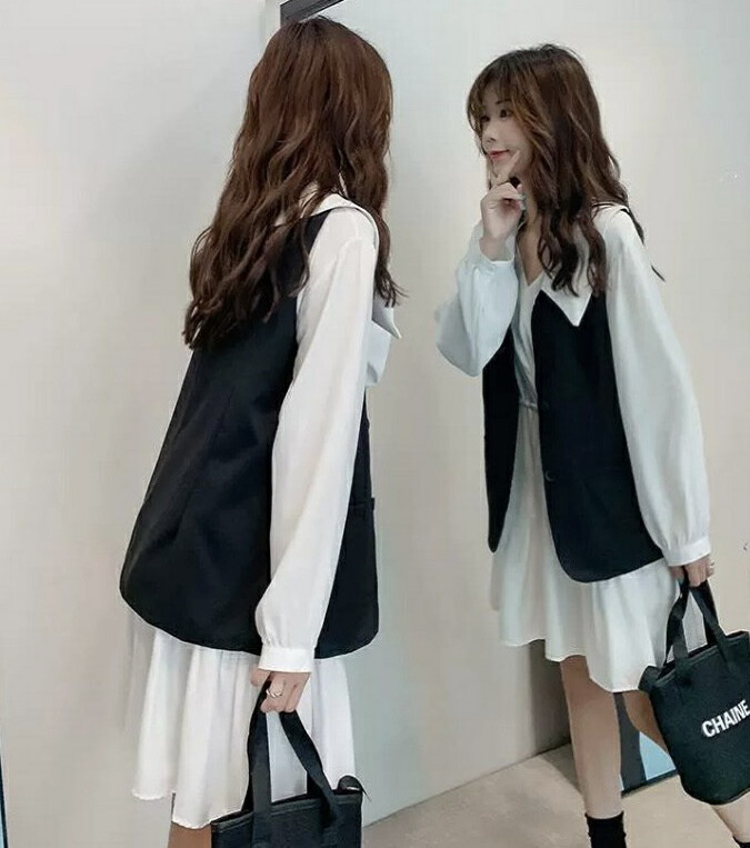 2023 early spring new style! 【JH】Xiaoxiang splicing contrast color suit vest (only sell vest) 43515# PCZ