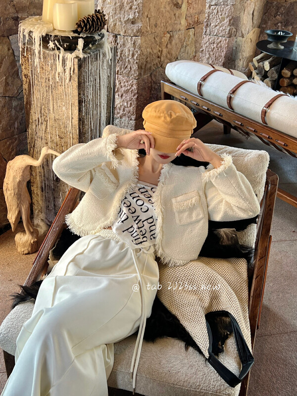 2023 early spring new style! [TABMINI] Xiaoxiang style all-match short jacket C19019-LM# LXC