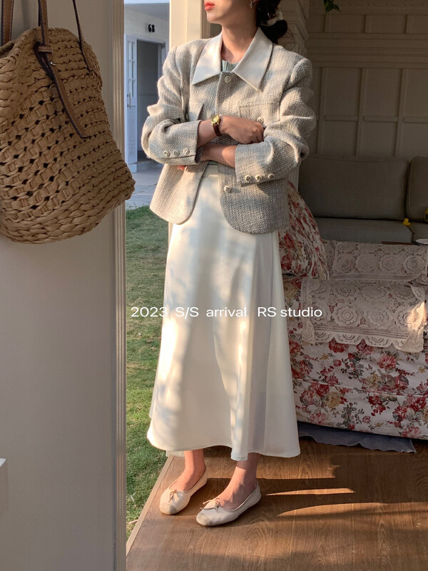 2023 early spring new style!【RS】Gold silk small fragrant short coat LL0390# FHX