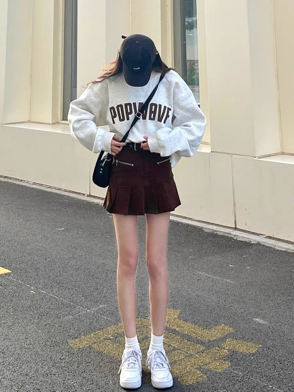 Official image net price 260g big fish scale autumn sweater women's loose plus size ins tide wrap collar pull shoulder