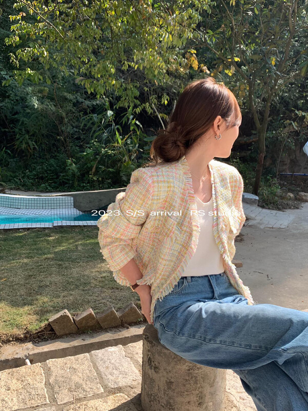2023 early spring new style!【RS】Rainbow color short jacket KL8190# FHX