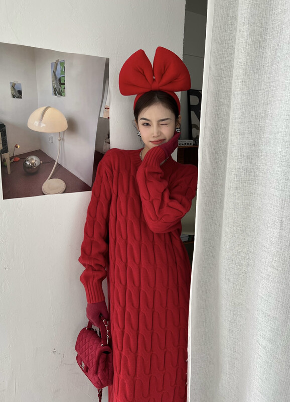 【FEI MAO】Loose Lazy Round Neck Korean Sweater Z-3206